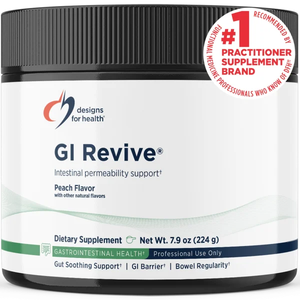 Designs for Health GI Revive® Powder – L-Glutamine, Aloe Vera & Zinc Carnosine, 16 Ingredients