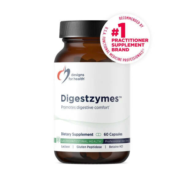 Designs for Health Digestzymes™ – Complete Digestive Enzyme Complex with Betaine HCl