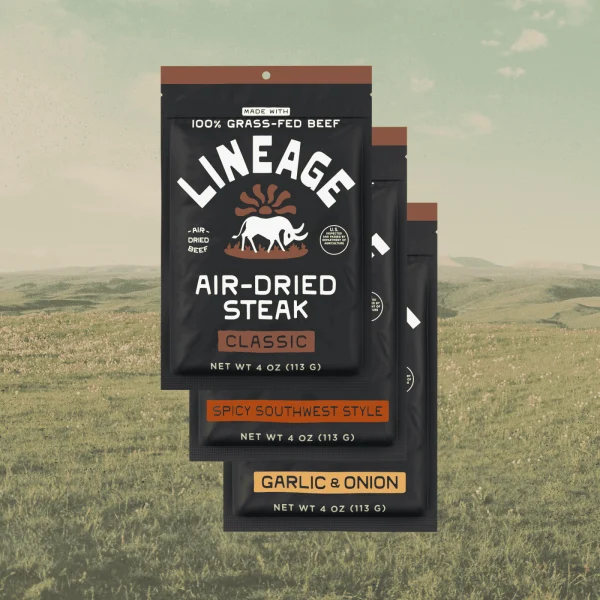 Lineage Air-Dried Steak – Variety Pack (3 Flavours)