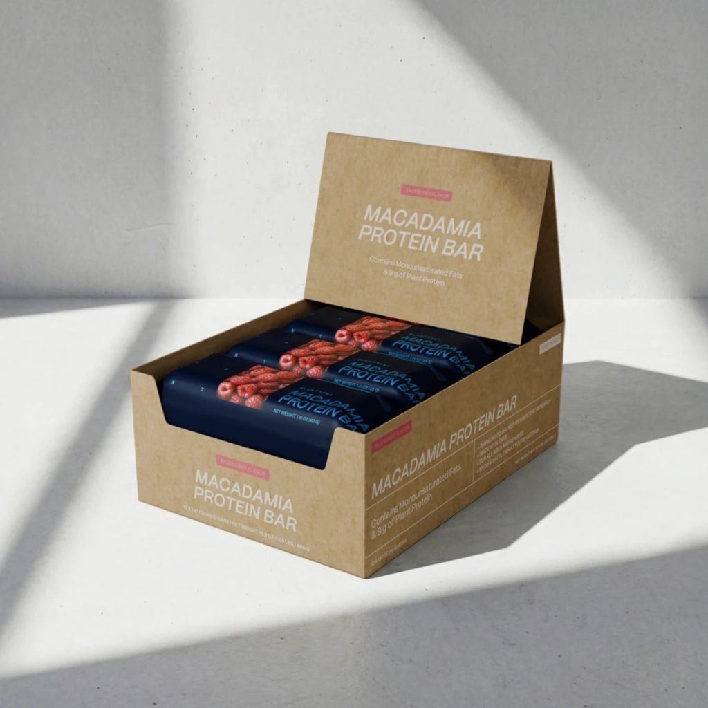 Blueprint Macadamia Protein Bar Raspberry Box