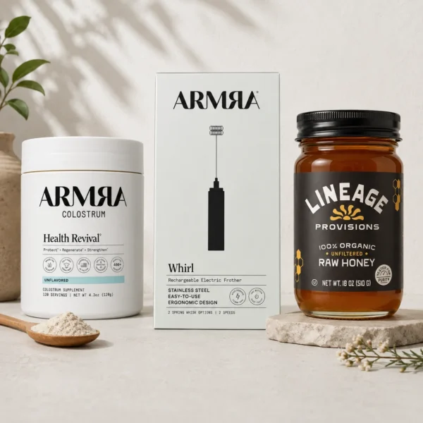 Colostrum Ritual Bundle – Colostrum Powder, Frother & Raw Honey