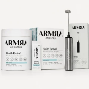 Colostrum Year Bundle – XL Jar, Travel Sticks & Frother