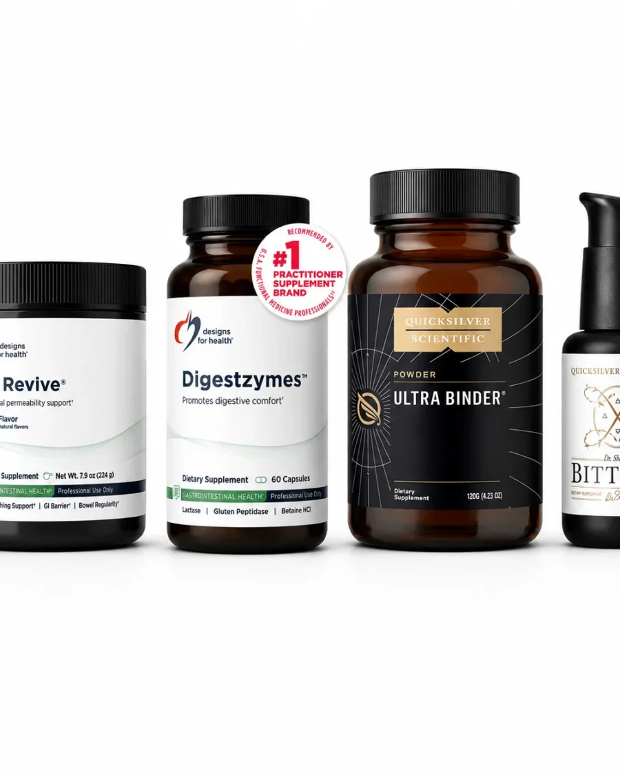 Gut Reset Bundle – Binder, Glutamine, Enzymes & Bitters