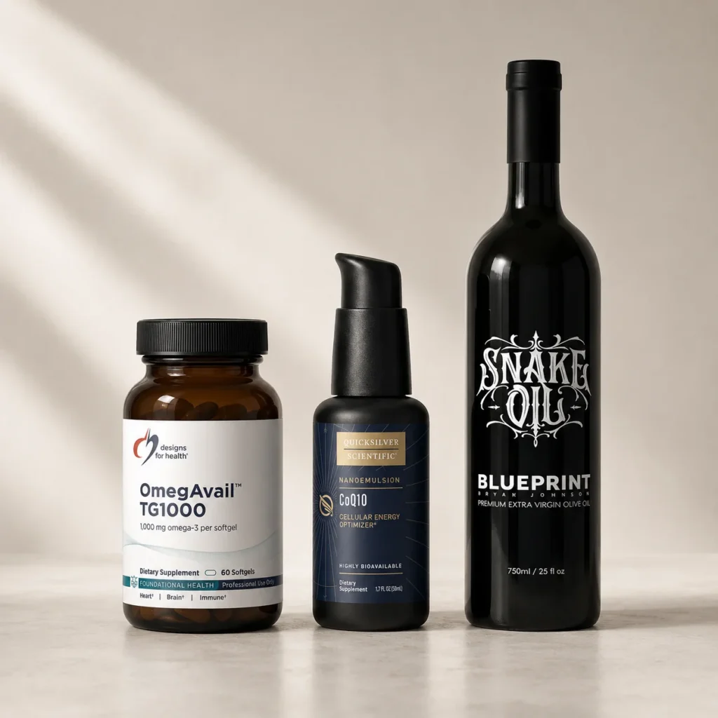 Mediterranean Bundle – Omega-3, CoQ10 & Olive Oil