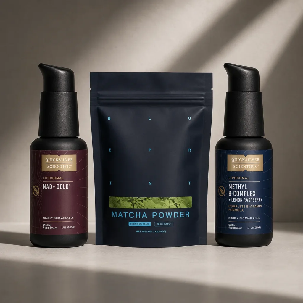 NAD+ Morning Bundle – NMN, Methyl B-Complex & Matcha