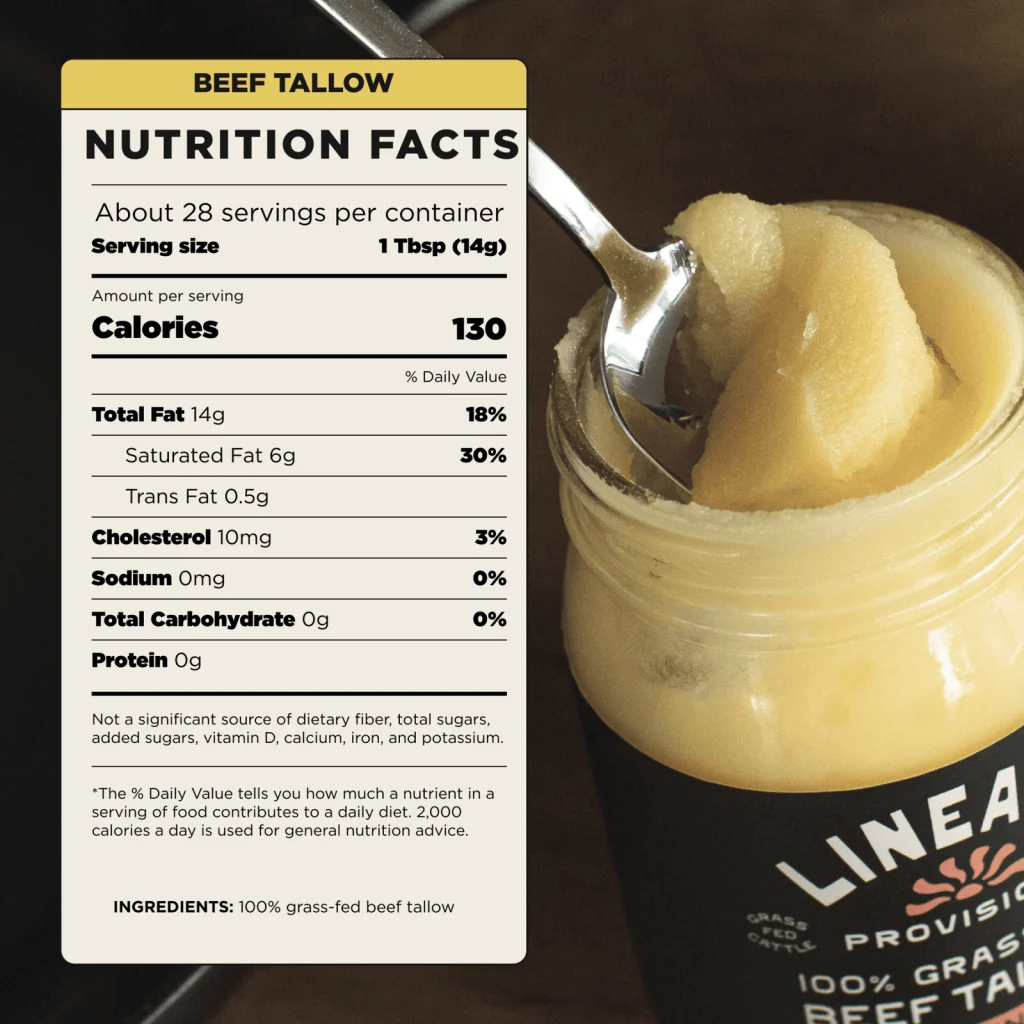 Beef Tallow - Nutrition Facts