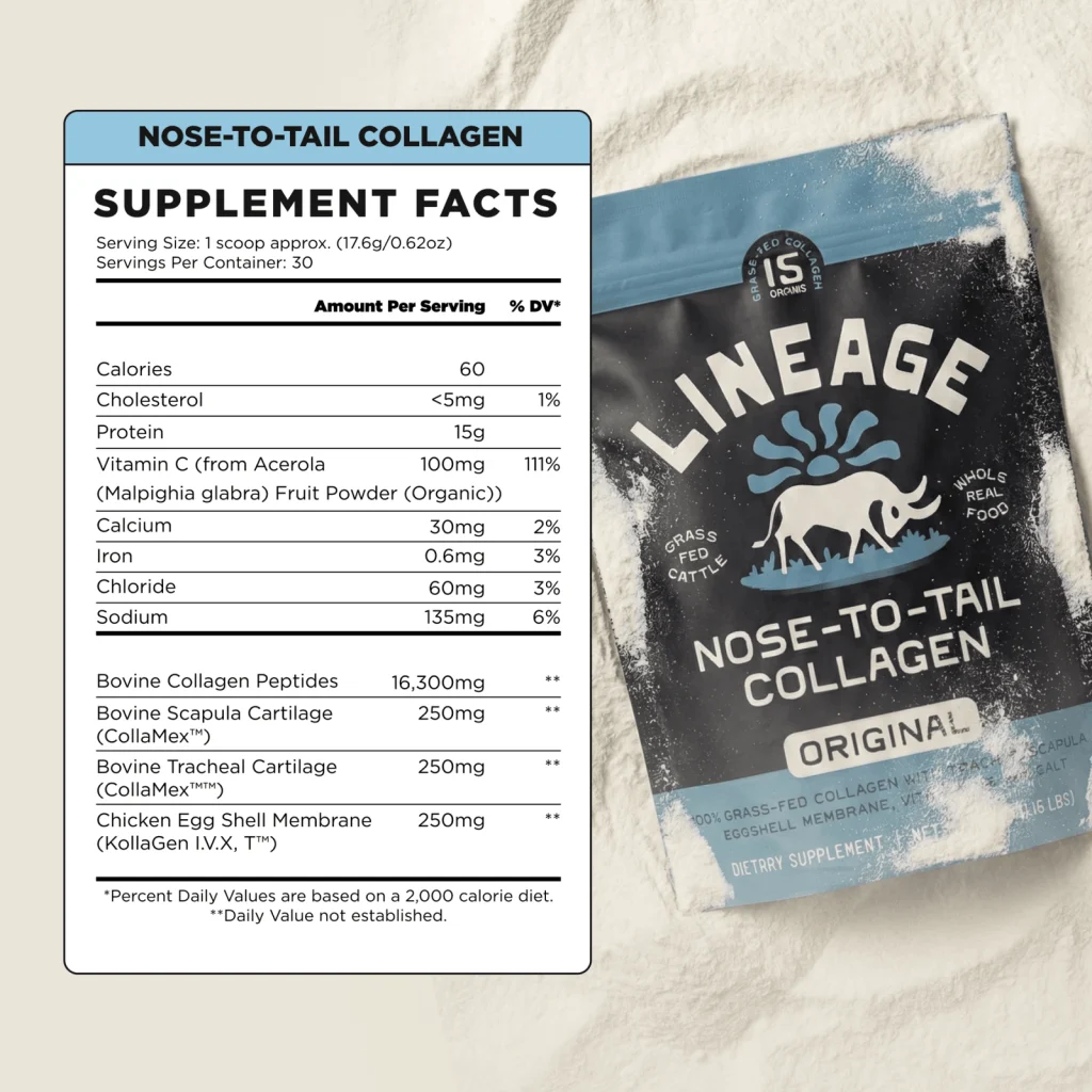 Nose-to-Tail Collagen - Nutrition Facts
