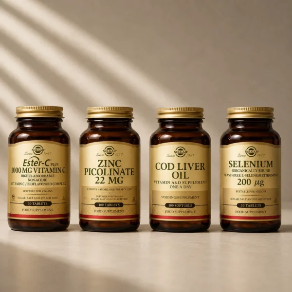 Winter Basics Bundle – Vitamine C, Zink, Levertraan & Selenium