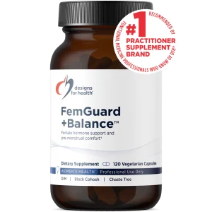 Designs for Health FemGuard + Balance – DIM 100 mg, Folate & Herbal Extracts (120 Capsules)