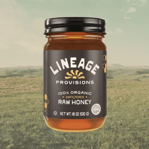 Lineage Raw Honey – 100% Organic Unfiltered (510 g)