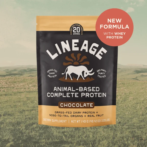 Lineage Animal-Based Complete Protein – Chocolate (1401 g)