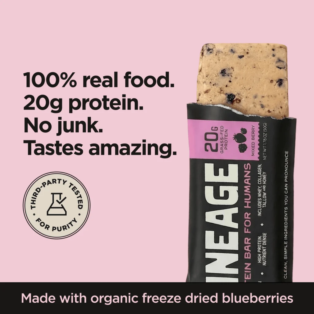 Lineage Protein Bar Mixed Berry - bakgrund och näring