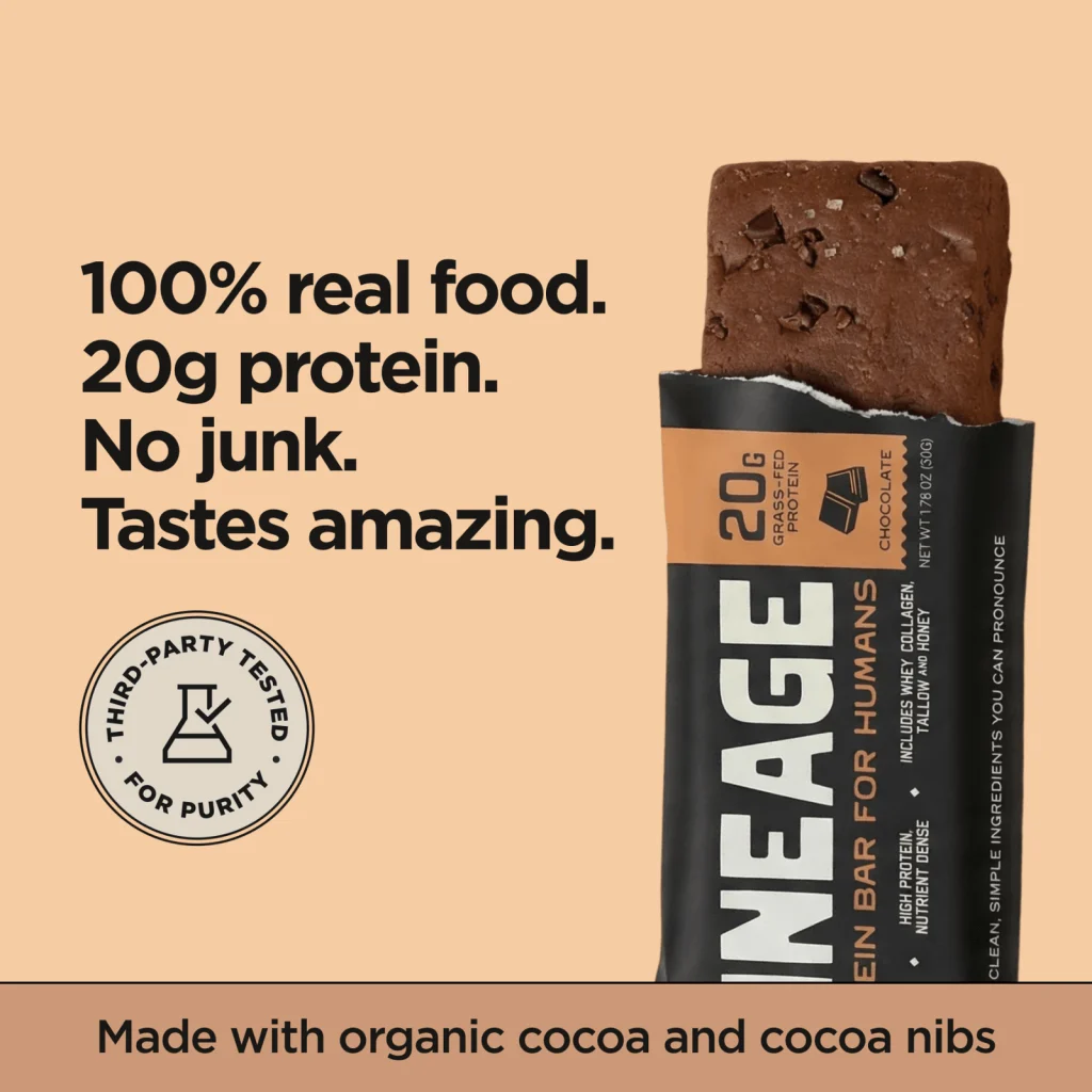 Lineage Protein Bar Chocolate - bakgrund