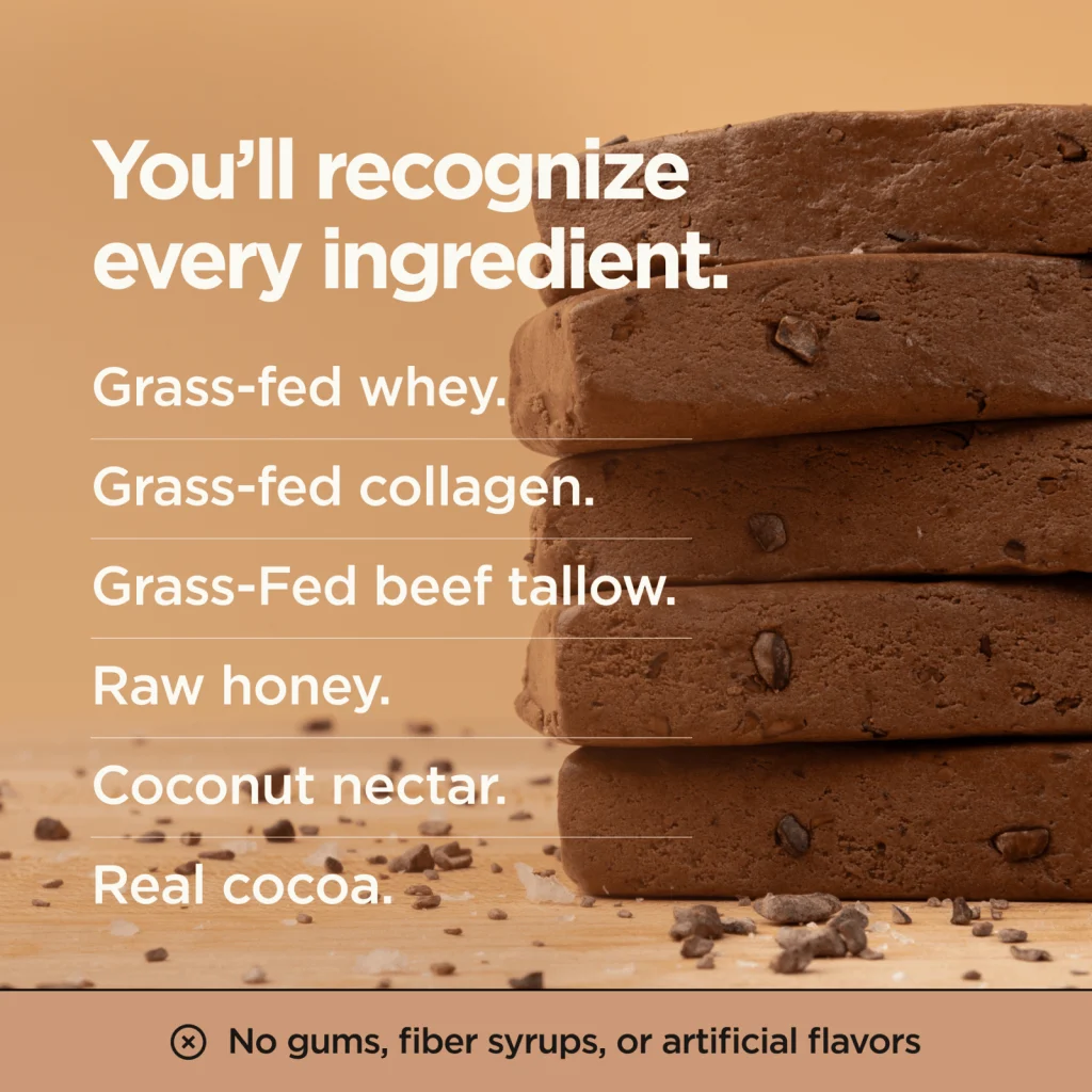 Lineage Protein Bar Chocolate - ingredienser
