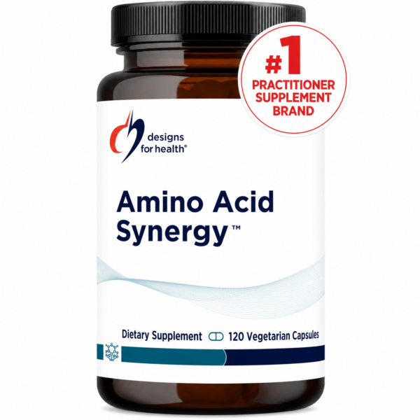 Designs for Health Amino Acid Synergy – Free-Form Essential Amino Acids (120 Capsules)