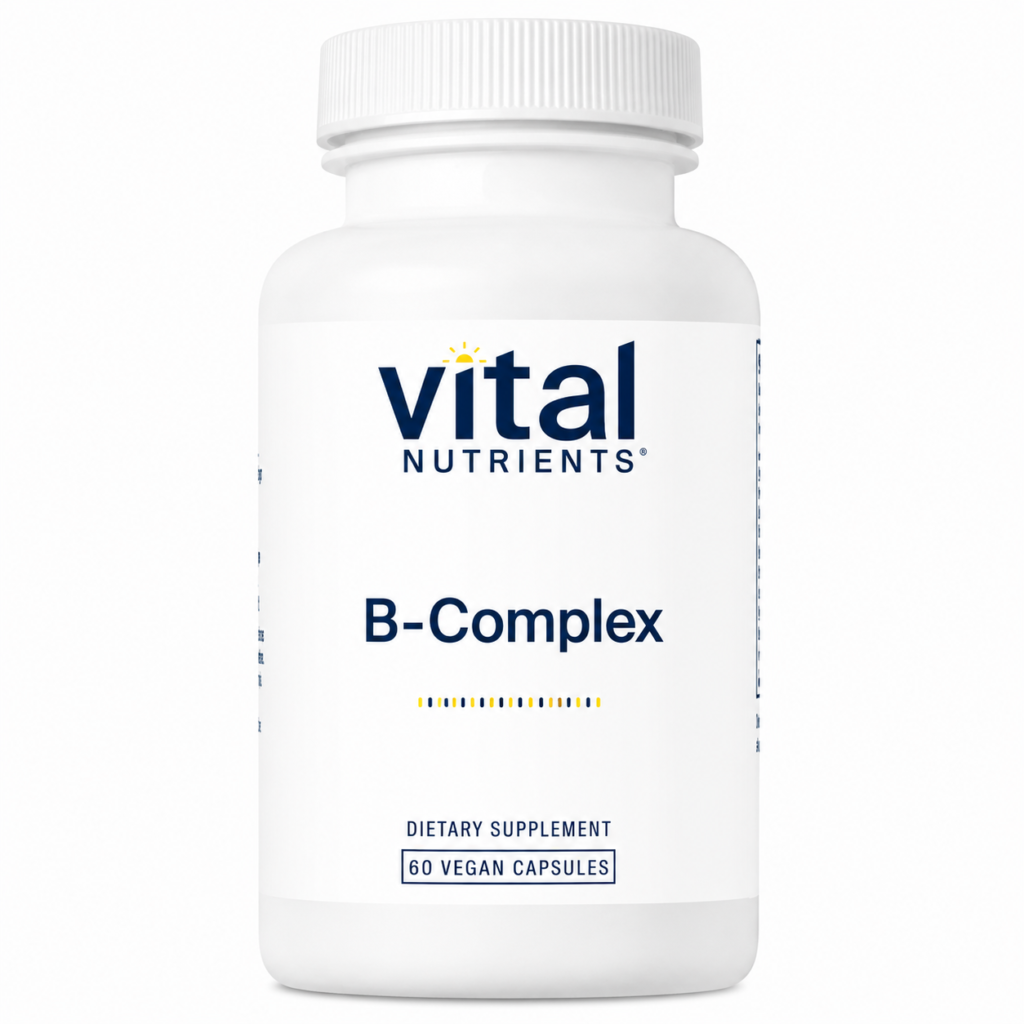 Vital Nutrients B-Complex – Bioactive B Vitamins with 5-MTHF & Methylcobalamin (60 Capsules)