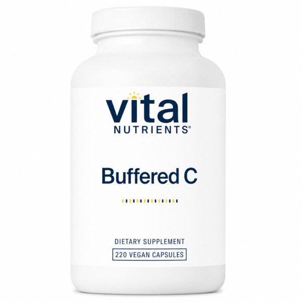 Vital Nutrients Buffered Vitamin C 500 mg – pH-Neutral (220 Capsules)