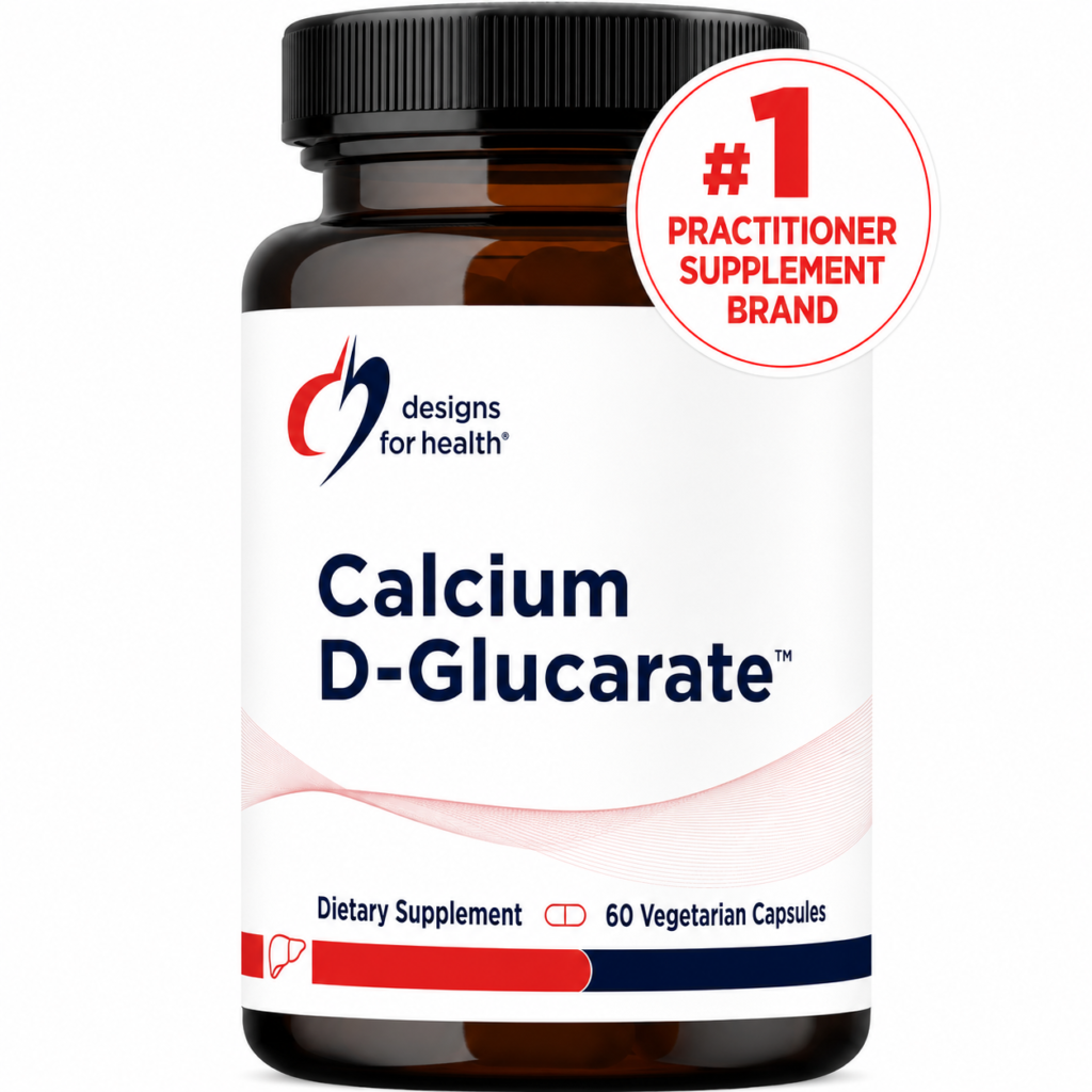 Designs for Health Calcium D-Glucarate – Calcium Bound to D-Glucaric Acid (60 Capsules)