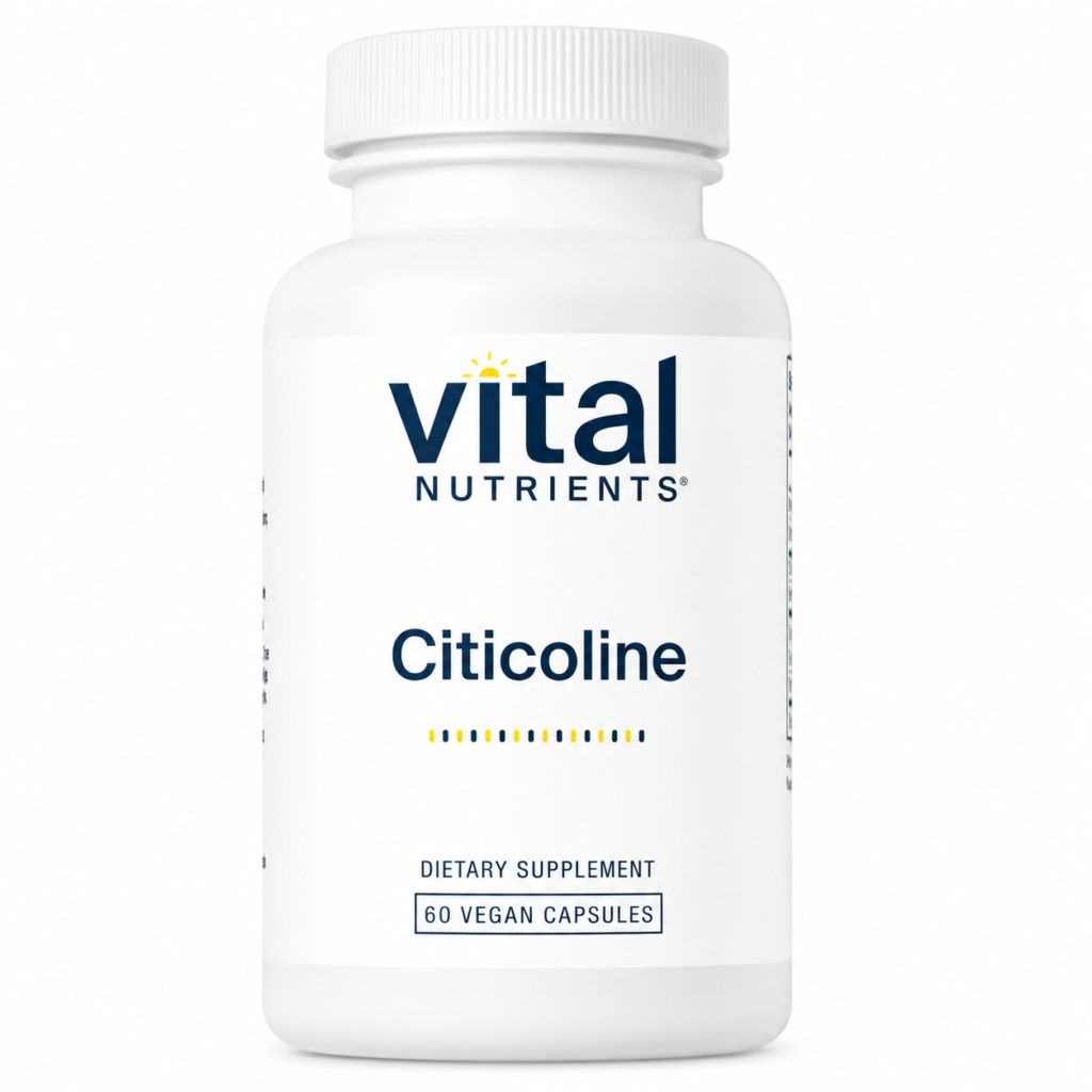 Vital Nutrients Citicoline 250 mg – Cognizin® CDP-Choline (60 Capsules)