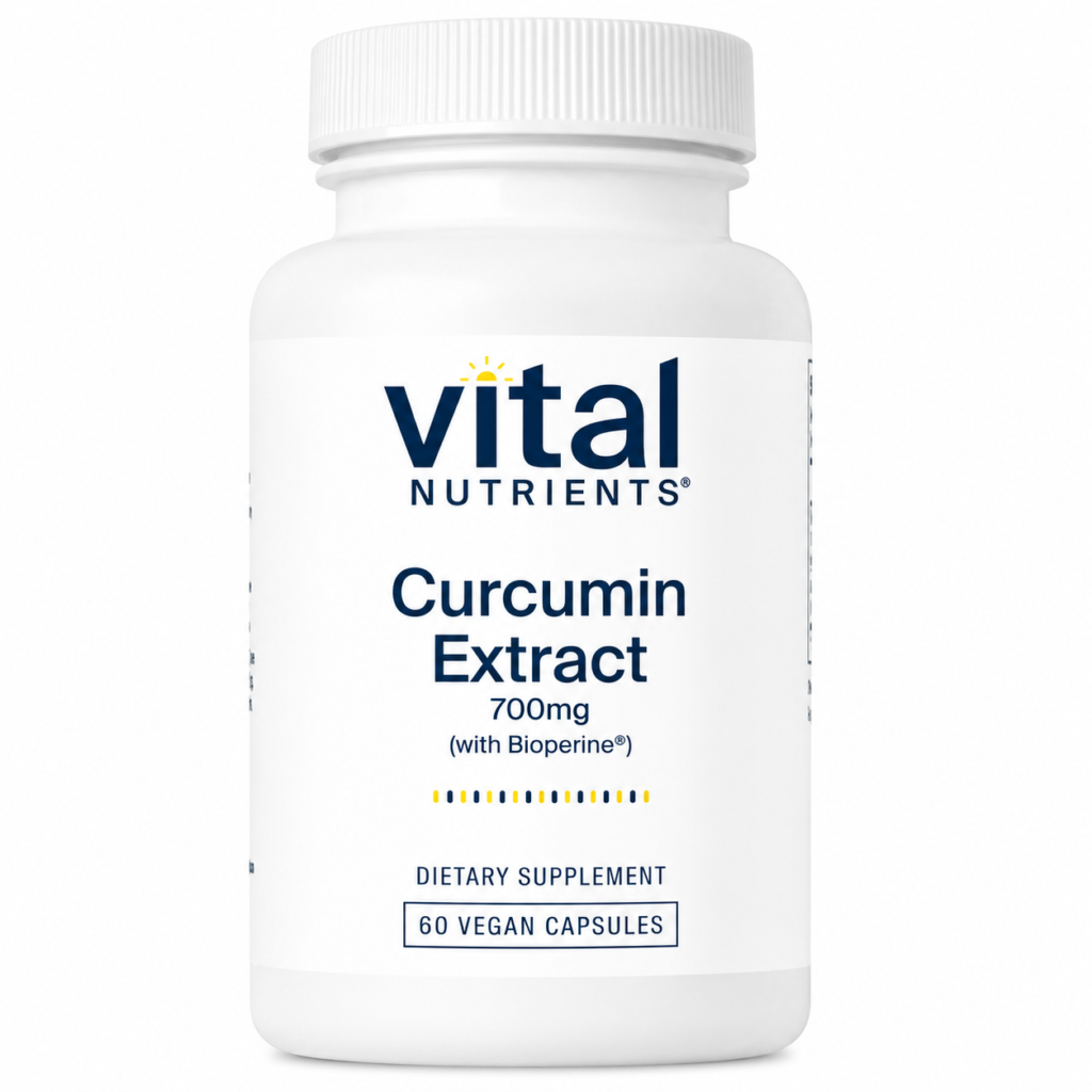 Vital Nutrients Curcumin Extract 700 mg – with Black Pepper Piperine (60 Capsules)