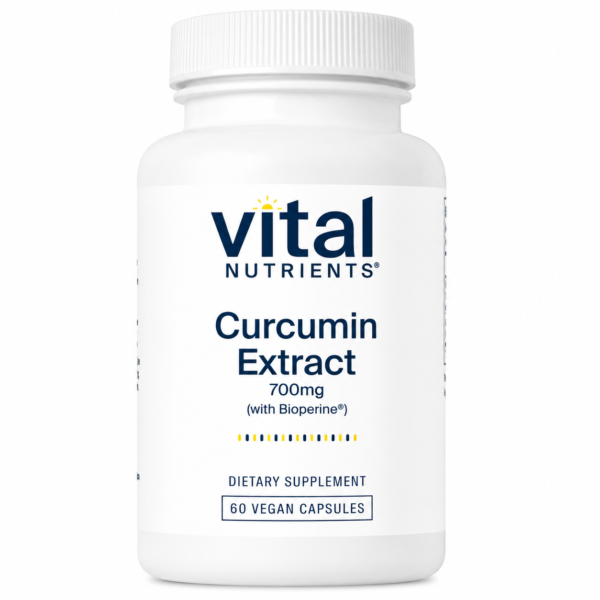 Vital Nutrients Curcumin Extract 700 mg – with Black Pepper Piperine (60 Capsules)