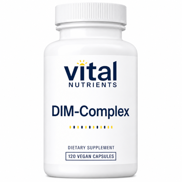 Vital Nutrients DIM Complex – Diindolylmethane, Flax Lignans & Piperine (120 Capsules)