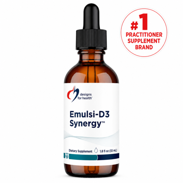 Designs for Health Emulsi-D3 Synergy™ – Liquid Vitamin D3 with K1 & K2 (55 ml)
