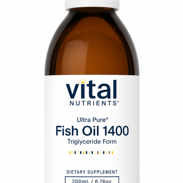 Vital Nutrients Ultra Pure Fish Oil 1400 – Liquid Omega-3 with Lemon (200 ml)