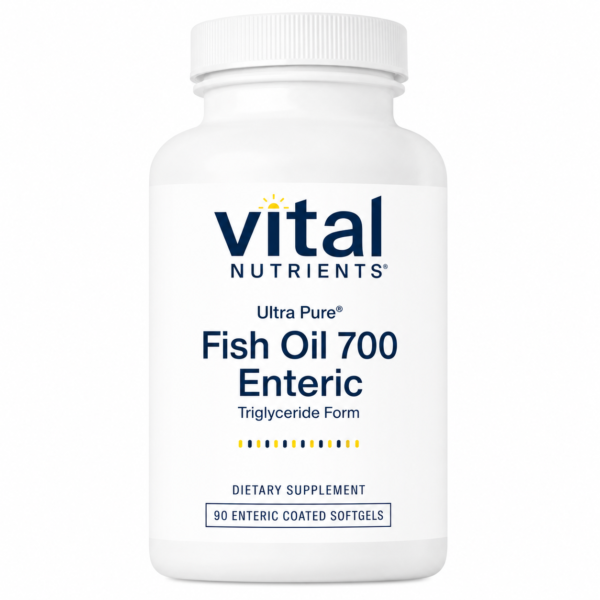 Vital Nutrients Ultra Pure Fish Oil 700 – Enteric-Coated Softgels (90 Softgels)