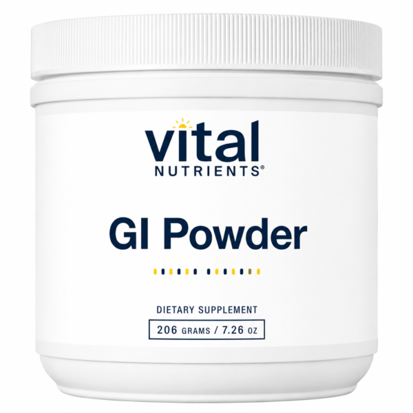 Vital Nutrients GI Powder – Zinc Carnosine, L-Glutamine & Slippery Elm (168 g)