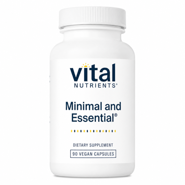 Vital Nutrients Minimal & Essential – One-a-Day Multivitamin with Antioxidants (90 Capsules)