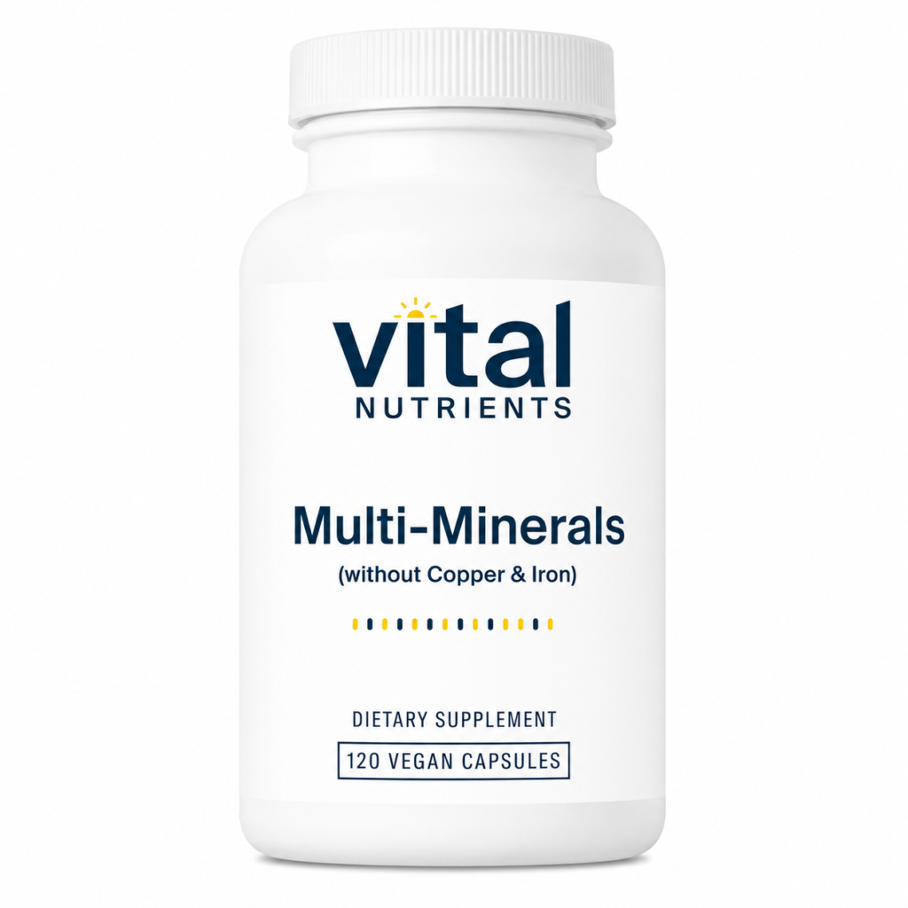 Vital Nutrients Multi-Minerals – Broad-Spectrum Minerals in Citrate/Malate Form (120 Capsules)