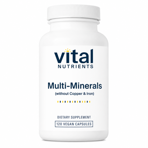 Vital Nutrients Multi-Minerals – Broad-Spectrum Minerals in Citrate/Malate Form (120 Capsules)