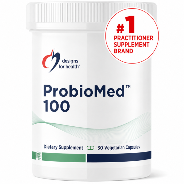 Designs for Health ProbioMed™ 100 – 100 Billion CFU, 10 Strains (30 Capsules)