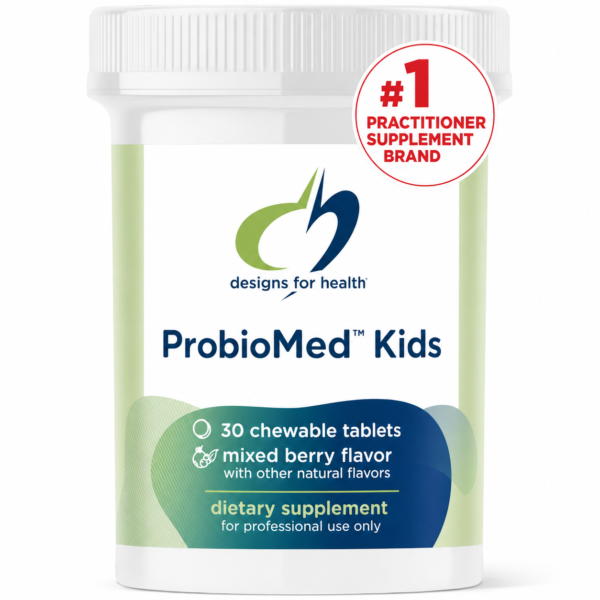 Designs for Health ProbioMed™ Kids – Chewable Probiotic for Children 4+ (30 Chewables)