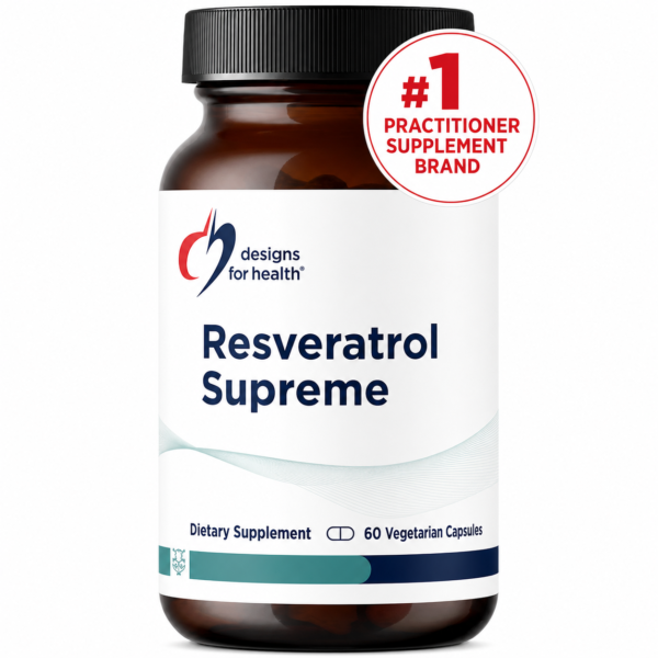 Designs for Health Resveratrol Supreme – Trans-Resveratrol & Quercetin (60 Capsules)