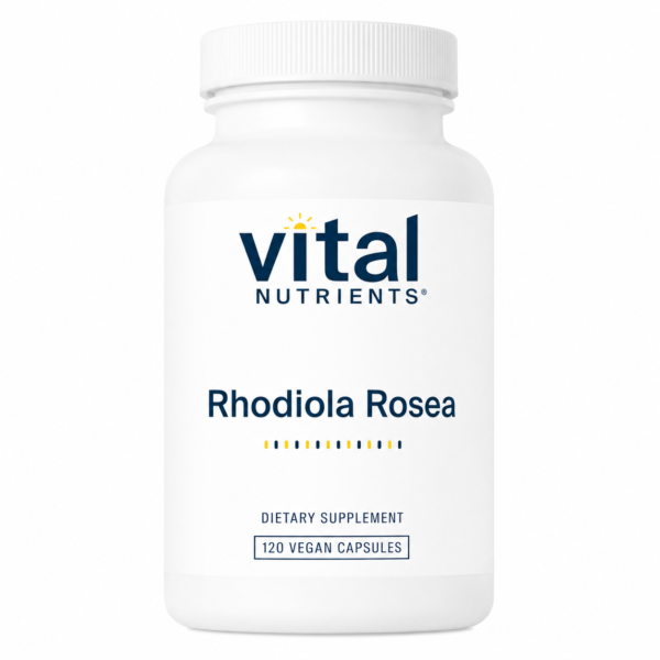 Vital Nutrients Rhodiola Rosea 200 mg – Standardised to 3% Rosavins (120 Capsules)