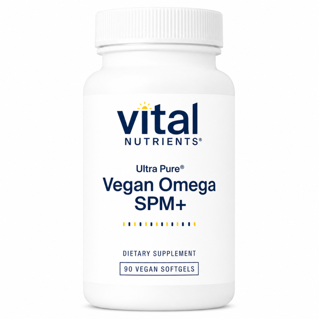 Vital Nutrients Vegan Omega SPM+ – Algae DHA & DPA with Resolvins (90 Mini Softgels)