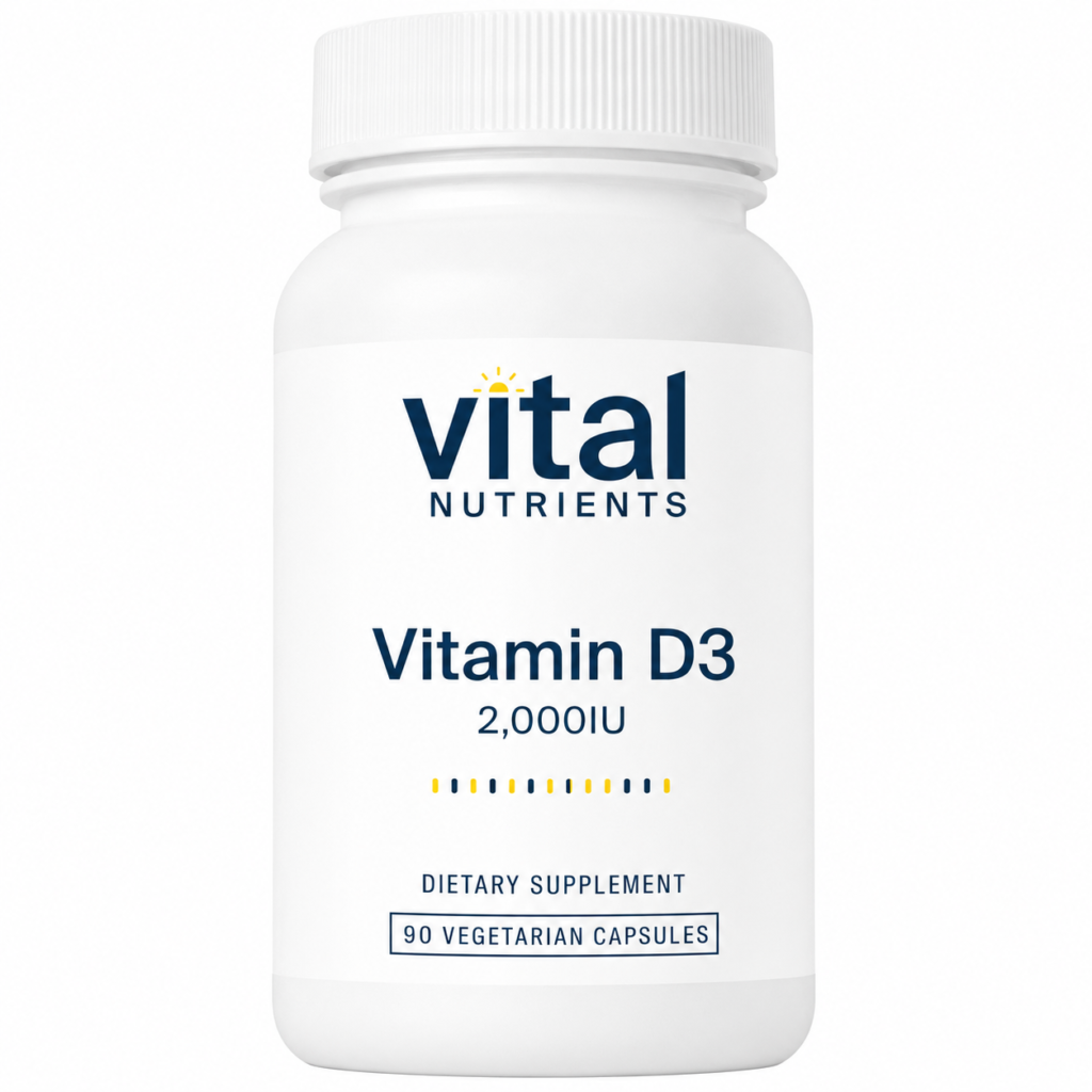 Vital Nutrients Vitamin D3 2000 IU (90 Capsules)