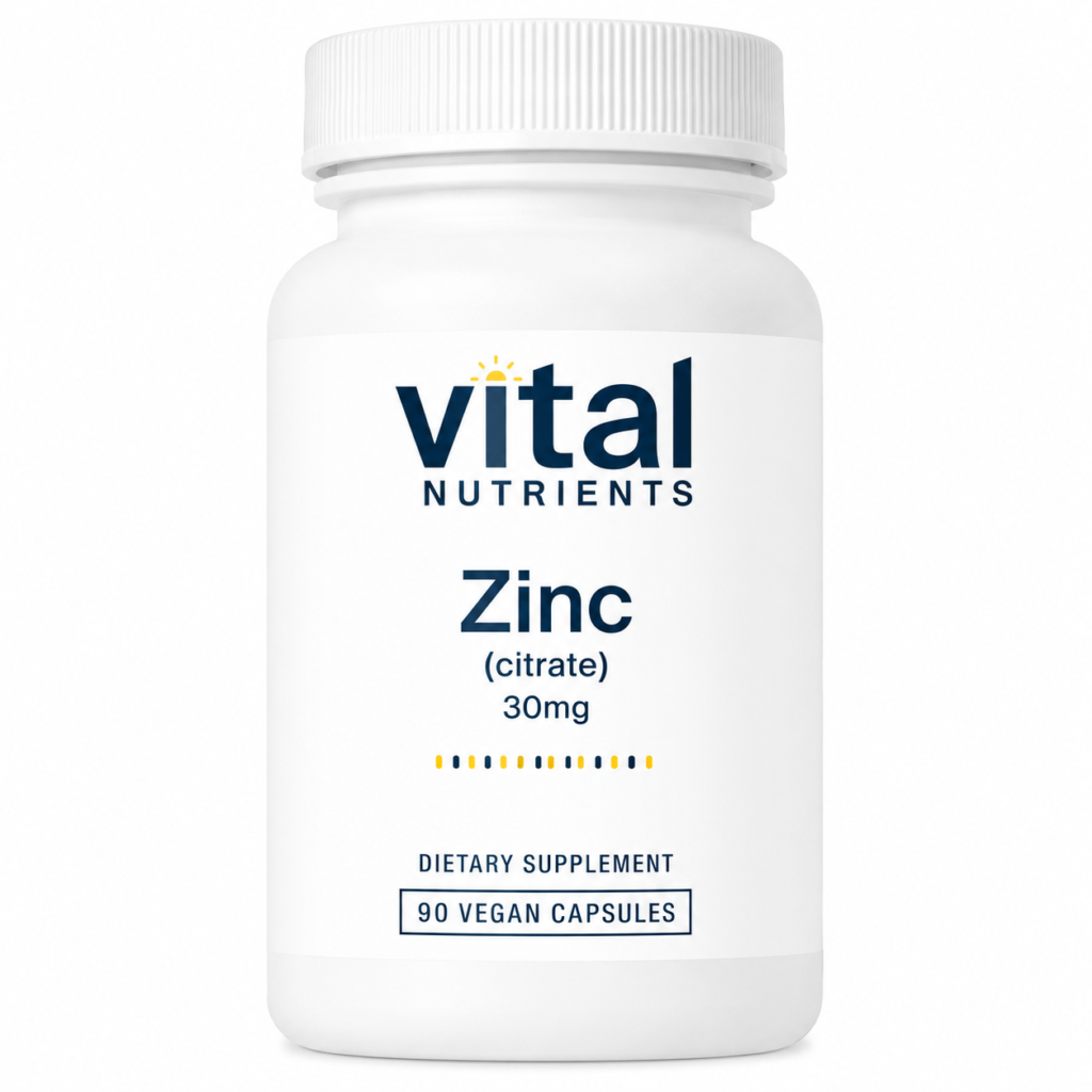 Vital Nutrients Zinc Citrate 30 mg (90 Capsules)