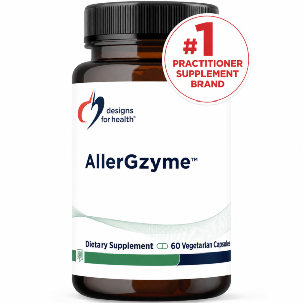 Designs for Health AllerGzyme™ – Digestive Enzymes for Food Proteins (60 Capsules)
