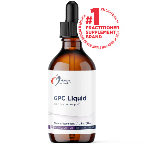 Designs for Health GPC Liquid – Glycerophosphocholine, a Liquid Choline Source (59 ml)