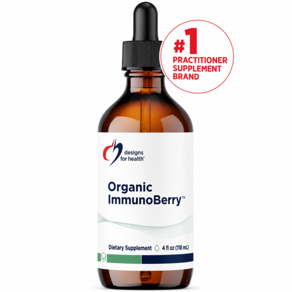 Designs for Health ImmunoBerry™ Liquid – Elderberry, Astragalus & Mushroom Extracts (118 ml)