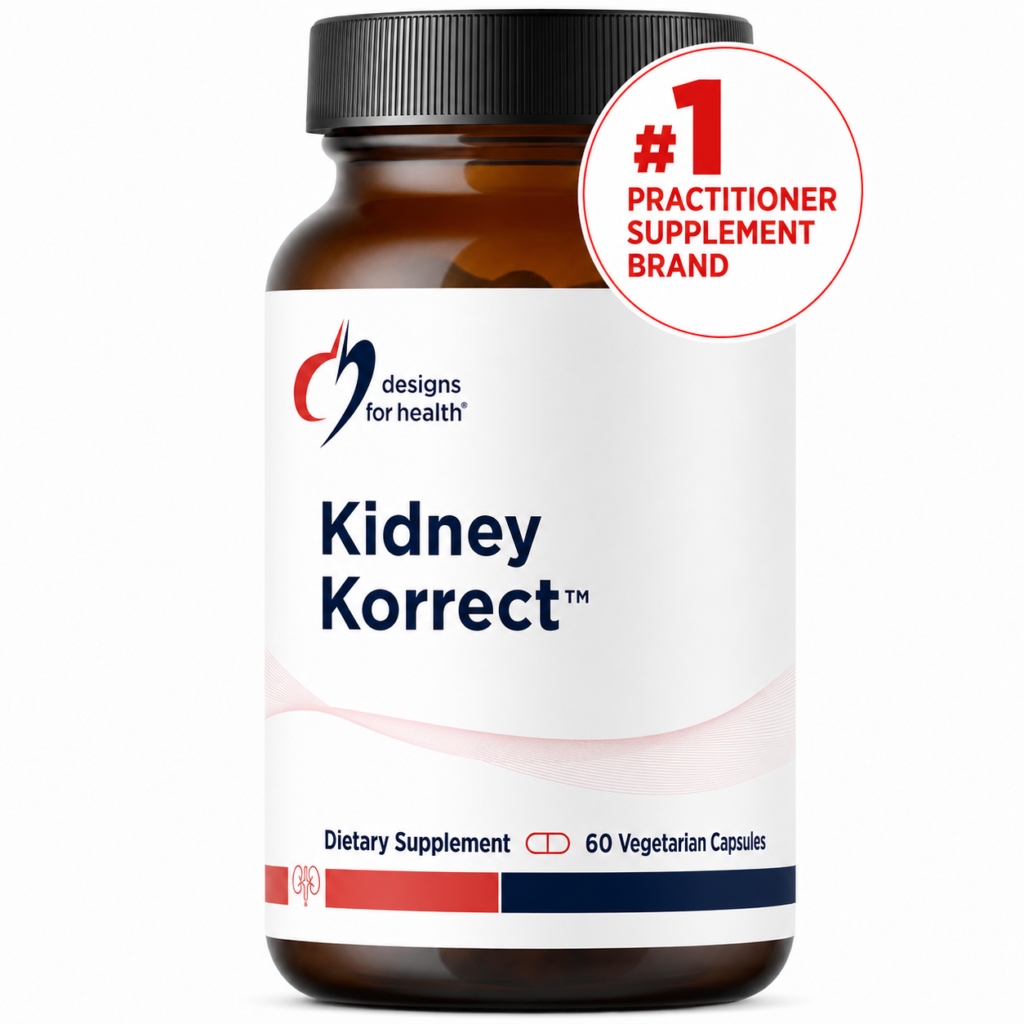 Designs for Health Kidney Korrect™ – Agaricus Mushroom & Red Ginseng (60 Capsules)