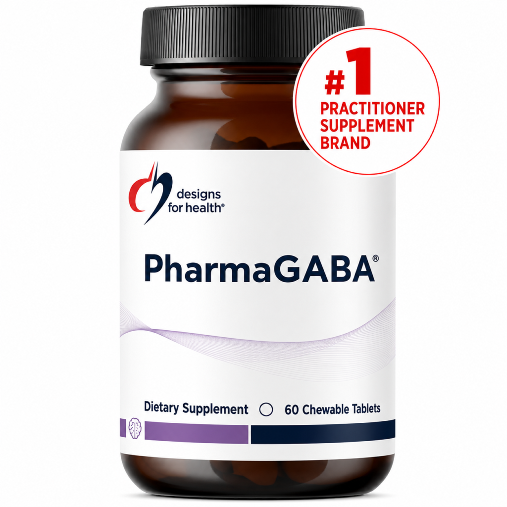 Designs for Health PharmaGABA™ – Naturally Produced GABA, 200 mg per Serving (60 Chewables)