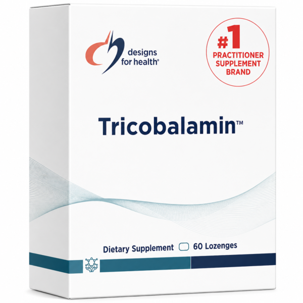 Designs for Health Tricobalamin™ – Three Active Forms of Vitamin B12 (60 Lozenges)